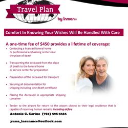 Yuma Insurance Solutions - Because death can surprise us when we are traveling...