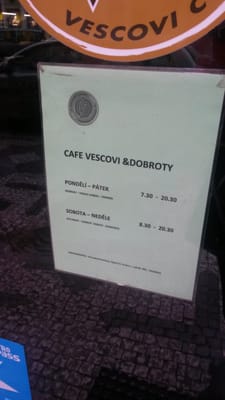 Menu photo 2 Café Vescovi Prague, PR
