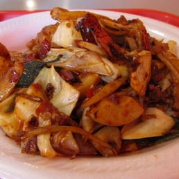 Hot And Numbing Wok Fried With Shrimp. Yes It's Blazing Hot And Yes It Is Numbing. Hot And Numbing Wok Fried With Shrimp. Yes It's Blazing Hot And Yes It Is Numbing.