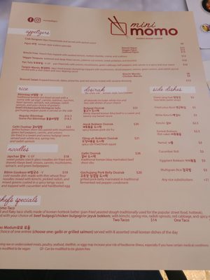 Menu photo 2 Mini Momo Gainesville, FL Menu photo 2 Mini Momo Gainesville, FL