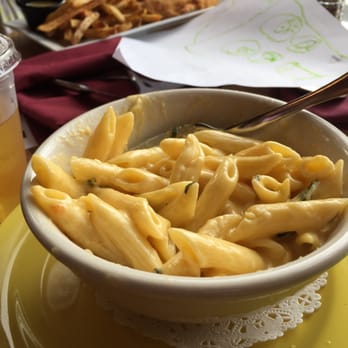 Sonoma Bistro - Kid's Mac and cheese (minus the bacon) and chicken fingers. And bistro fries in the back - Breakfast & Brunch Near Me - Rutherford, New Jersey