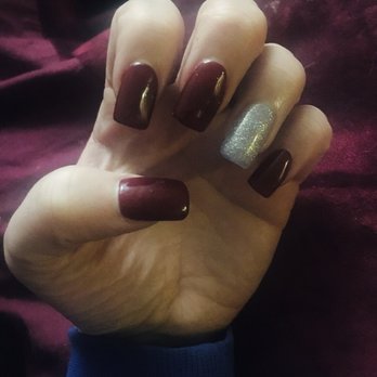 Lotus Nails & Spa - Full acrylic set with a gel overlay - Nail Salons Near Me - Niagara Falls, New York