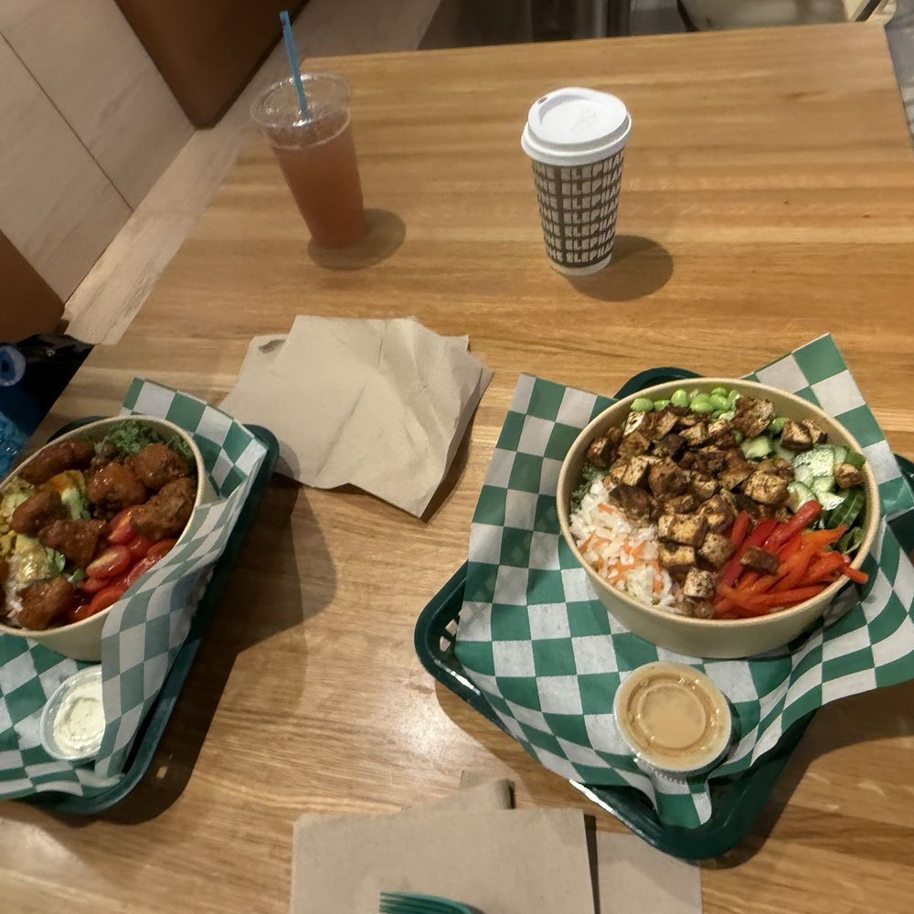 Thai Crunch Bowl and Buffalo Cauli Bowl