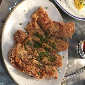 Joseph Leonard - Complimentary country fried bacon! Soo good!!! - New American Near Me - New York, New York