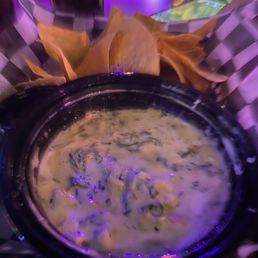 Spinach dip and chips Spinach dip and chips