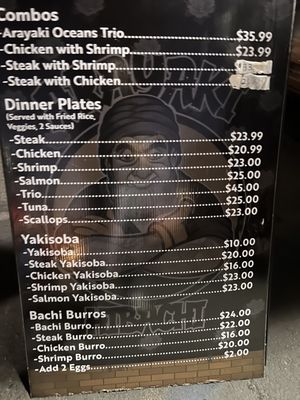 Menu photo 3 Arayaki Hibachi Riverside, CA
