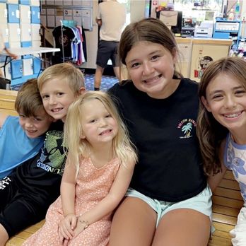 Boulder Bowl - The kiddos sitting in a booth at quaint Boulder Bowl! Love this little 8 lane place. Nice and inexpensive as well! - Bowling Near Me - Boulder City, Nevada