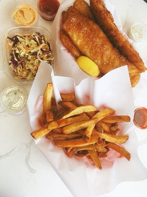 Salty Blue Fish & Chips by null