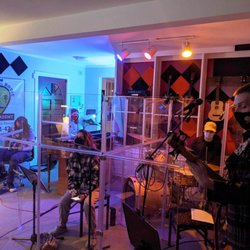 Stone House Jam Academy - Acrylic clear 6' panels for sound control and physical separation (Band Room shown here)