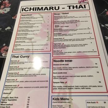 Ichimaru - Menu - Thai Near Me - Stuart, Florida