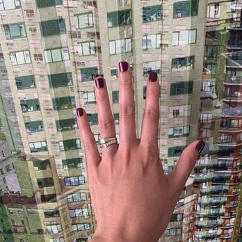 Top Nail - Regular mani with a beautiful purple polish. - Nail Salons Near Me - Clarendon Hills, Illinois