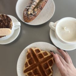 Soho Beauty & Nail Boutique - My beautiful manicure in action at a cute cafe