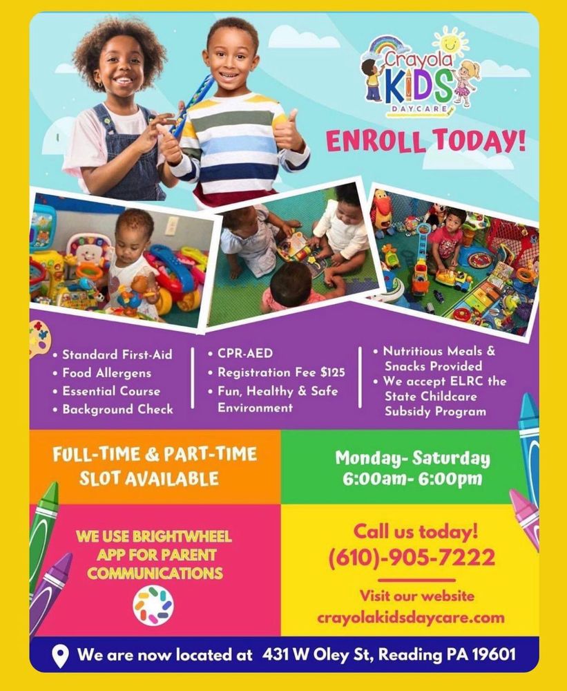 Crayola Kids Daycare - childcare center in Reading, PA