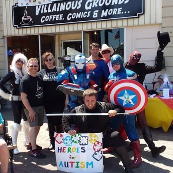 Villainous Grounds - Heroes for Kids raising funds for Autism on Free Comic Book Day - Coffee & Tea Near Me - Perryville, Missouri Villainous Grounds - Heroes for Kids raising funds for Autism on Free Comic Book Day - Coffee & Tea Near Me - Perryville, Missouri