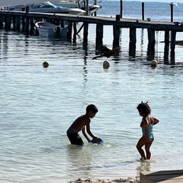 Kids love the beach here