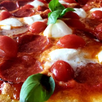 Sandrino - Bufalina, we added pepperoni. Fabulous! - Pizza Near Me - Sausalito, California