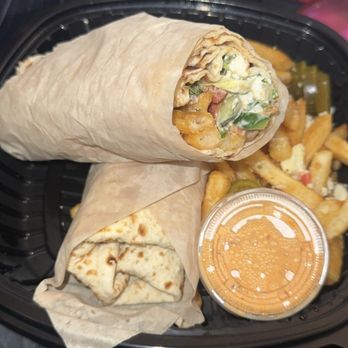 Spicy Feta - Classic Wrap with Hot Honey Chicken Shawarma and Spicy Feta Fries - Greek Near Me - Saint Paul, Minnesota