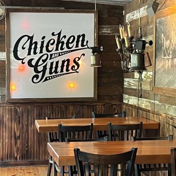 Chicken and Guns - interior signage - Food Stands Near Me - Portland, Oregon Chicken and Guns - interior signage - Food Stands Near Me - Portland, Oregon