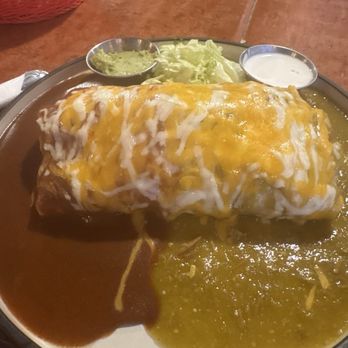 La Casita Restaurante - 10/10 Beef Burrito with mixed sauce. - Mexican Near Me - Grover Beach, California La Casita Restaurante - 10/10 Beef Burrito with mixed sauce. - Mexican Near Me - Grover Beach, California