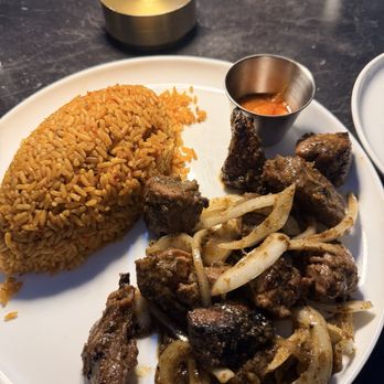 The Continent DC - Suya entree with steak - African Near Me - Washington, DC, District of Columbia The Continent DC - Suya entree with steak - African Near Me - Washington, DC, District of Columbia