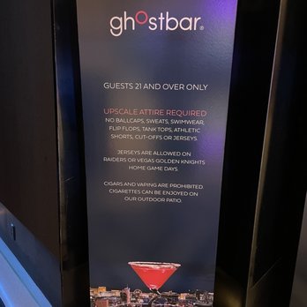 Ghostbar - Dress code and rules - Dance Clubs Near Me - Las Vegas, Nevada