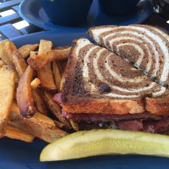 Boulder Dam Brewing Co. - Brueben with fries. Tasty. - Breweries Near Me - Boulder City, Nevada