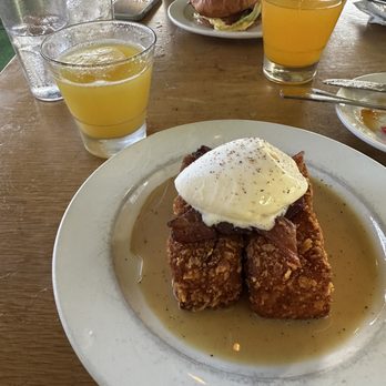 Koko Head Cafe - Cornflake French Toast and Egg Handwich - Breakfast & Brunch Near Me - Honolulu, Hawaii