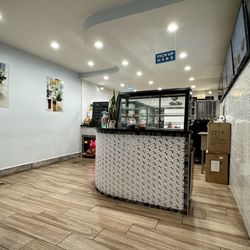 Inside where you order. There's also a larger dining area upstairs.