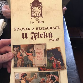U Fleků - Menu cover - Brasseries Near Me - Prague, Puerto Rico