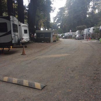 Anchor Bay Campgrounds - spaces have a little fence for some privacy. - Campgrounds Near Me - Gualala, California