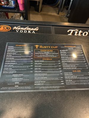 Menu photo 1 The Rusty Cup Bethany Beach, DE Menu photo 1 The Rusty Cup Bethany Beach, DE