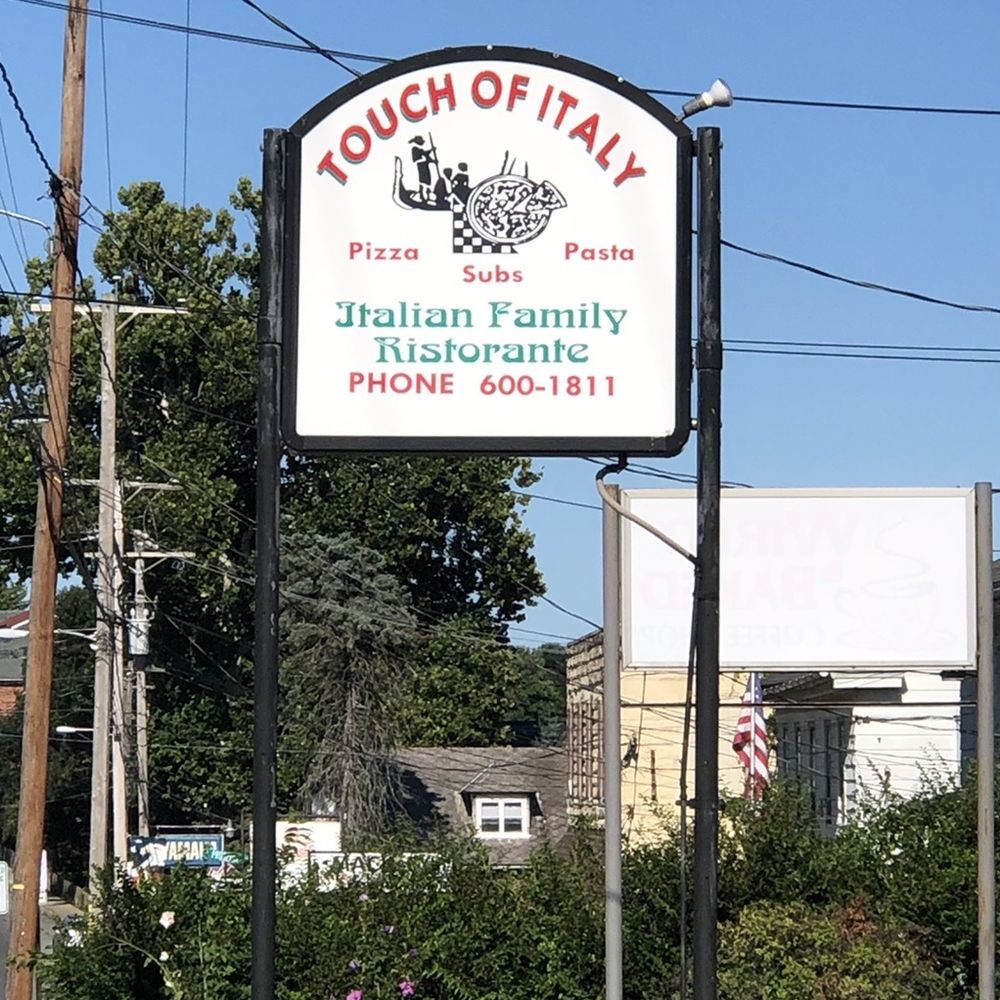 Touch of Italy - a sign for a restaurant - Italian Near Me - Hallam, Pennsylvania