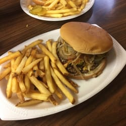 Raykies Grill & Dairy - Jalapeño cheddar burger...