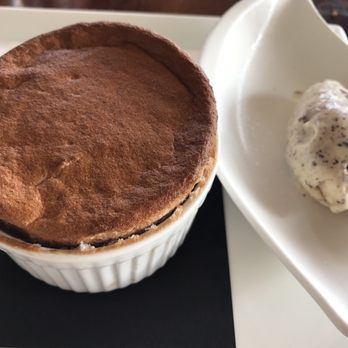 The Loft - Cherry soufflé with chocolate chip ice cream - New American Near Me - Laguna Beach, California The Loft - Cherry soufflé with chocolate chip ice cream - New American Near Me - Laguna Beach, California