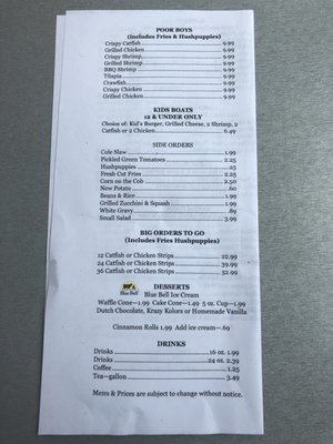 Menu photo 3 Flying Burger & Seafood Caddo Valley, AR