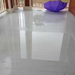 Rhino Rhenovators - Our warping porch, that now holds water, built by Rhino Rhenovators