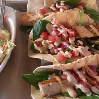10 Twenty Five - Mahi-mahi tacos served with a side of delicious coleslaw. - New American Near Me - Cape Coral, Florida 10 Twenty Five - Mahi-mahi tacos served with a side of delicious coleslaw. - New American Near Me - Cape Coral, Florida