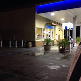 a gas station at night a gas station at night
