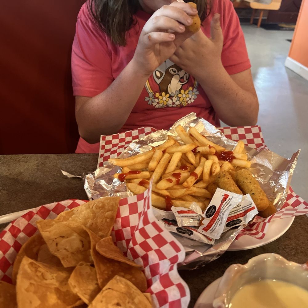 Restaurante Rivera - Mozzarella cheese stick kids meal, fresh made tortilla chips and cheese dip. - Mexican Near Me - Godwin, North Carolina Restaurante Rivera - Mozzarella cheese stick kids meal, fresh made tortilla chips and cheese dip. - Mexican Near Me - Godwin, North Carolina