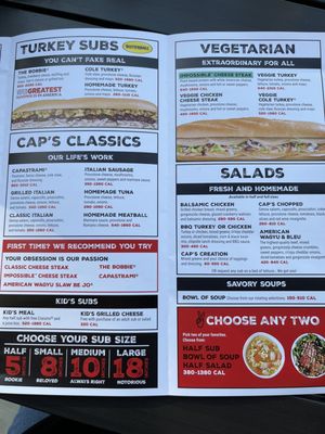 Menu photo 2 Capriotti's Sandwich Shop San Luis Obispo, CA