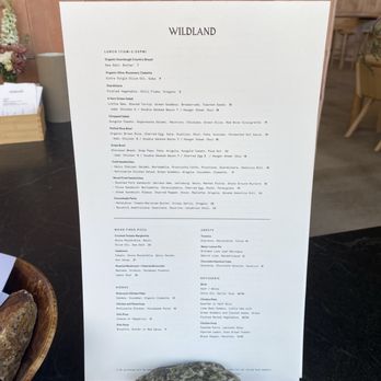 Wildland - Menu 4/1/26 - Breakfast & Brunch Near Me - Carlsbad, California
