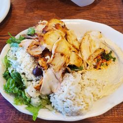 Albasha Greek & Lebanese Restaurant - Chicken Shawarma Plate