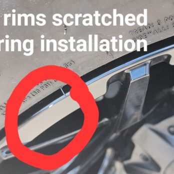 45 Tires & Wheels - Scratches during installation - Wheel & Rim Repair Near Me - Houston, Texas 45 Tires & Wheels - Scratches during installation - Wheel & Rim Repair Near Me - Houston, Texas