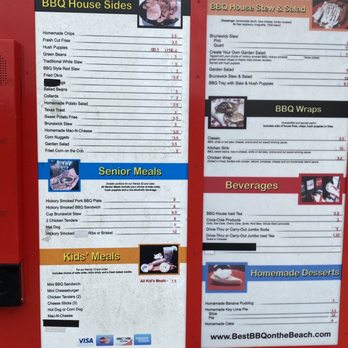 Bar-B-Que House - ows a menu on a vending machine - Barbeque Near Me - North Myrtle Beach, South Carolina Bar-B-Que House - ows a menu on a vending machine - Barbeque Near Me - North Myrtle Beach, South Carolina