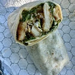 Chicken Cutlet Caesar Wrap
