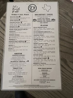 Menu photo 1 G’s Restaurant Haverhill, MA