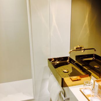 Nobu Hotel Shoreditch - A gold sink in the bathroom!! - Hotels Near Me - London, LND