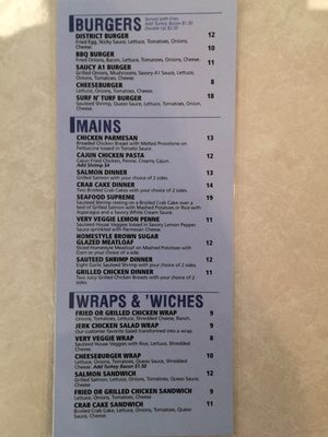 Menu photo 1 District Bar & Lounge Harrisburg, PA