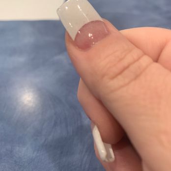 Angel's Nail Salon - Bubbles in the gel. - Nail Salons Near Me - La Mesa, California