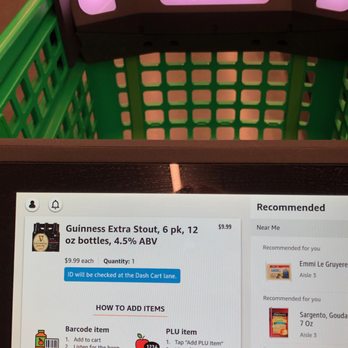 Amazon Fresh - All you do is place the items in the cart and the cameras identify it and confirm using a photo on the screen. - Grocery Near Me - North Hollywood, California Amazon Fresh - All you do is place the items in the cart and the cameras identify it and confirm using a photo on the screen. - Grocery Near Me - North Hollywood, California